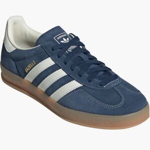 Adidas Gazelle Men's Navy and White Sneakers Men 10 Women 11